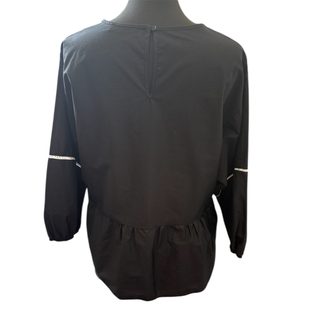 M&S loose peplum style top