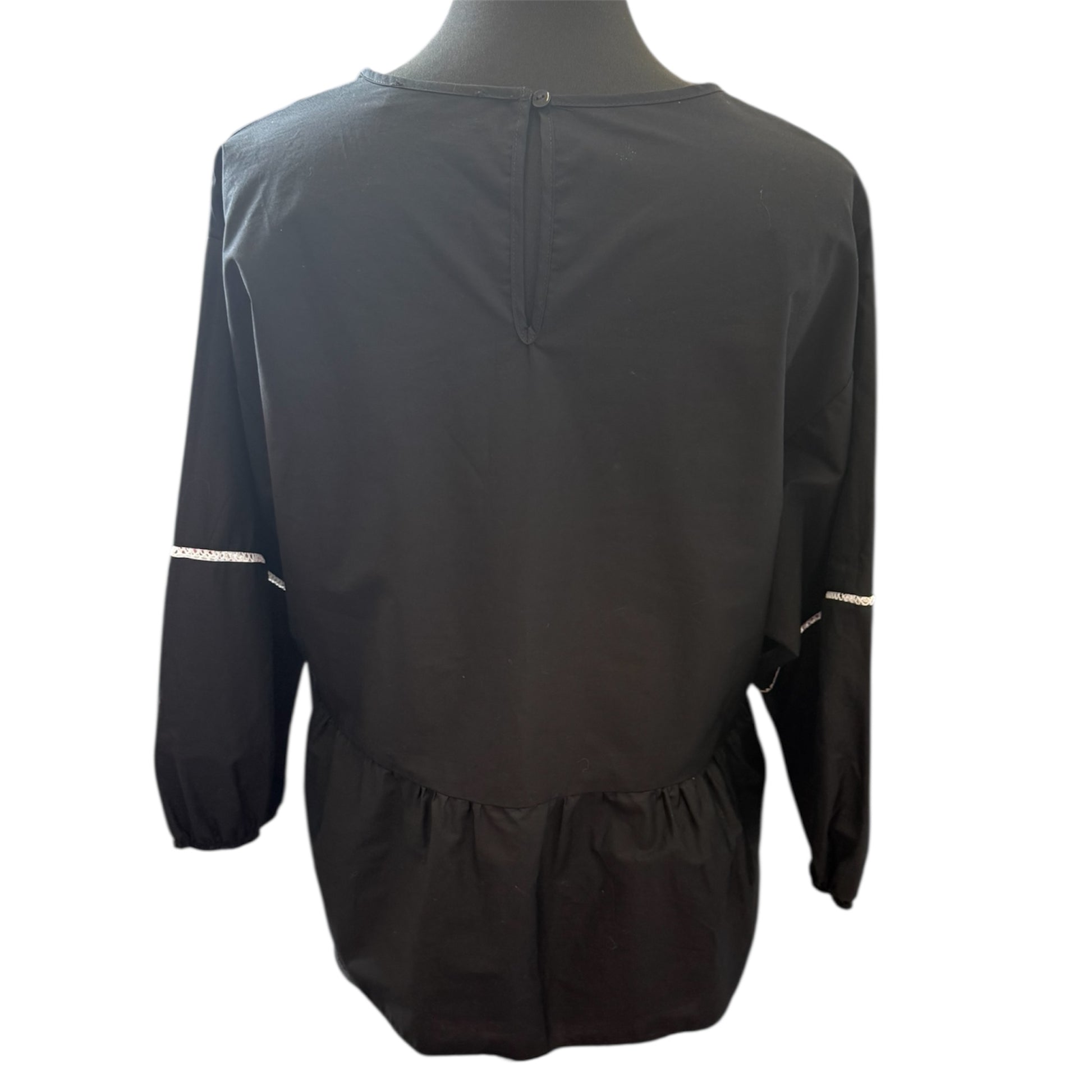 M&S loose peplum style top