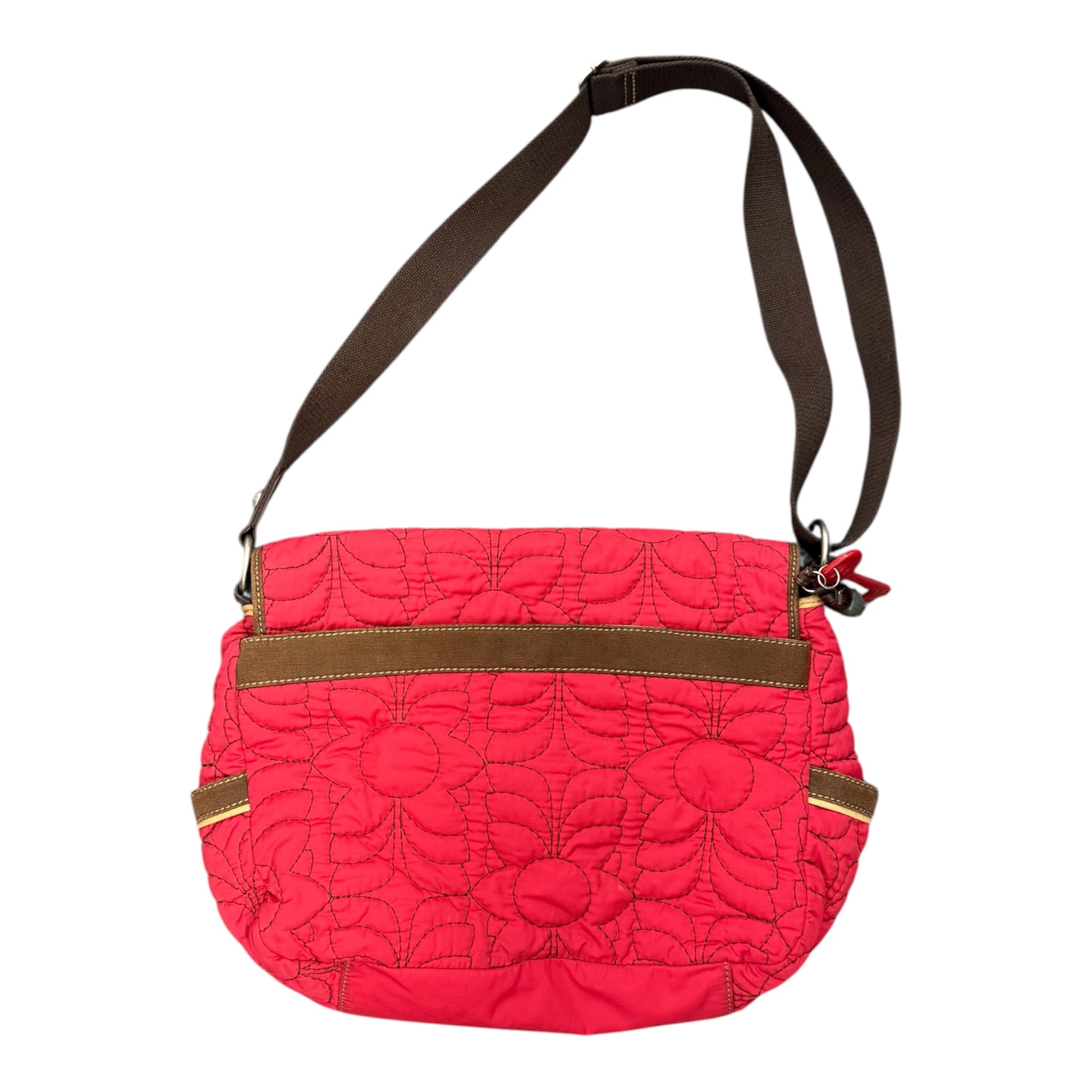 Fossil red satchel style bag