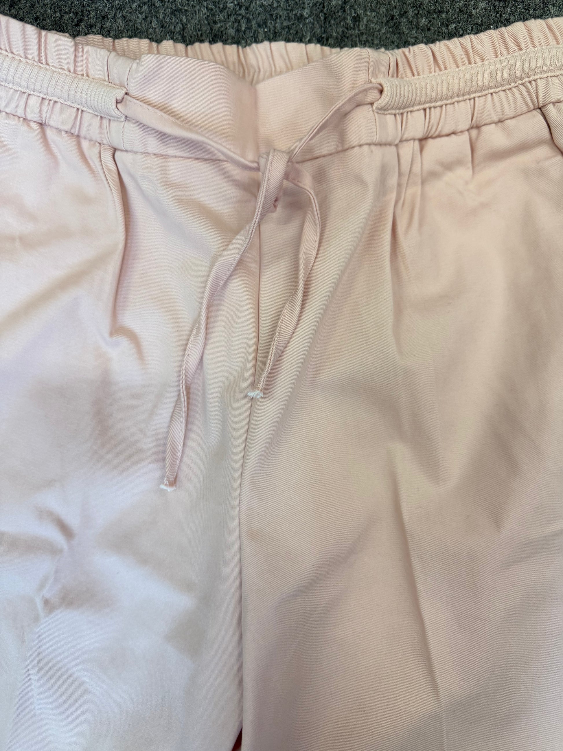 Zara pink tie top tapered trousers