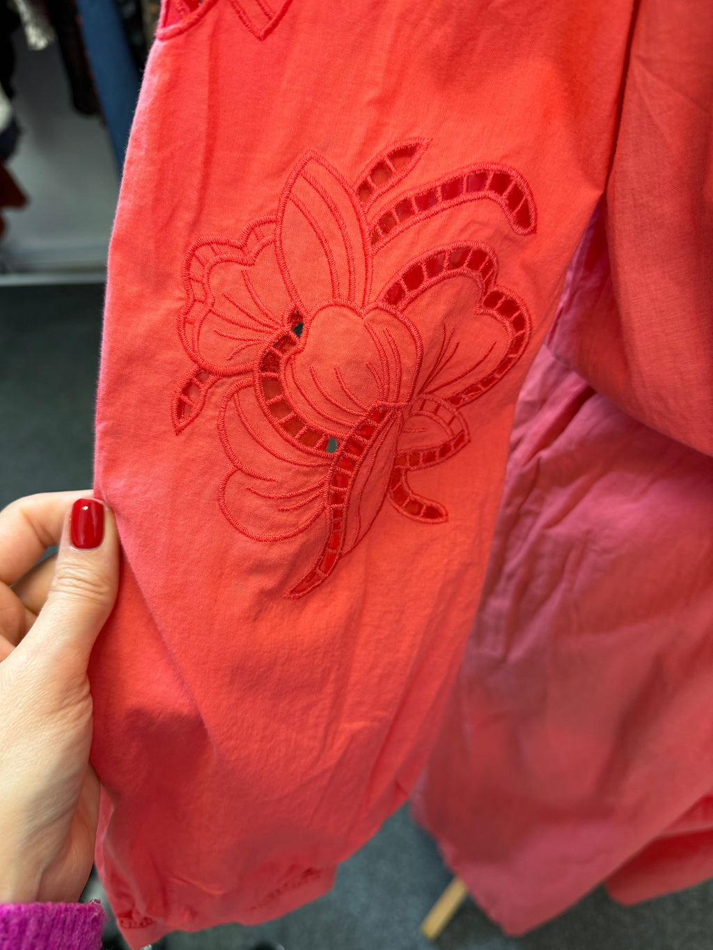 M&S long cut out sleeve belted maxi dress