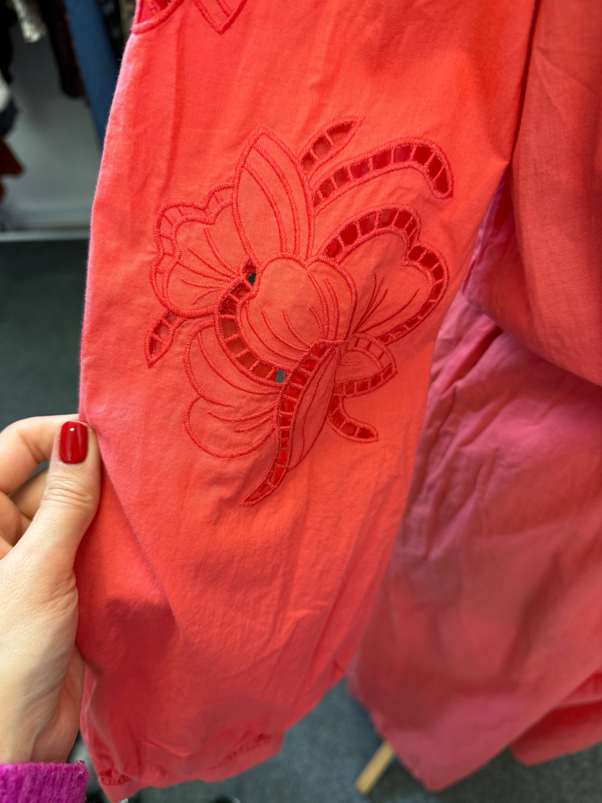 M&S long cut out sleeve belted maxi dress