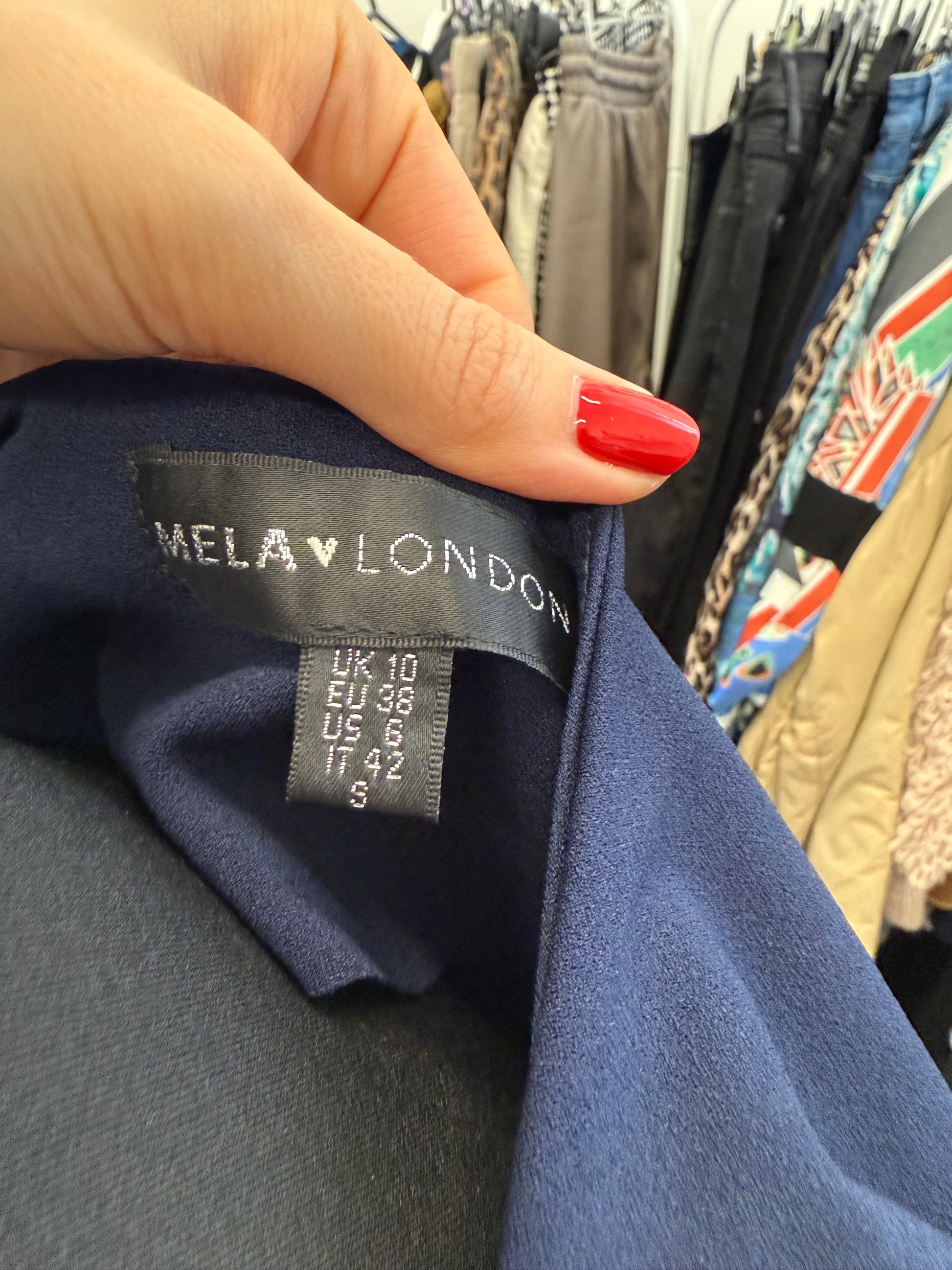 Navy bow detail sleeve mini dress