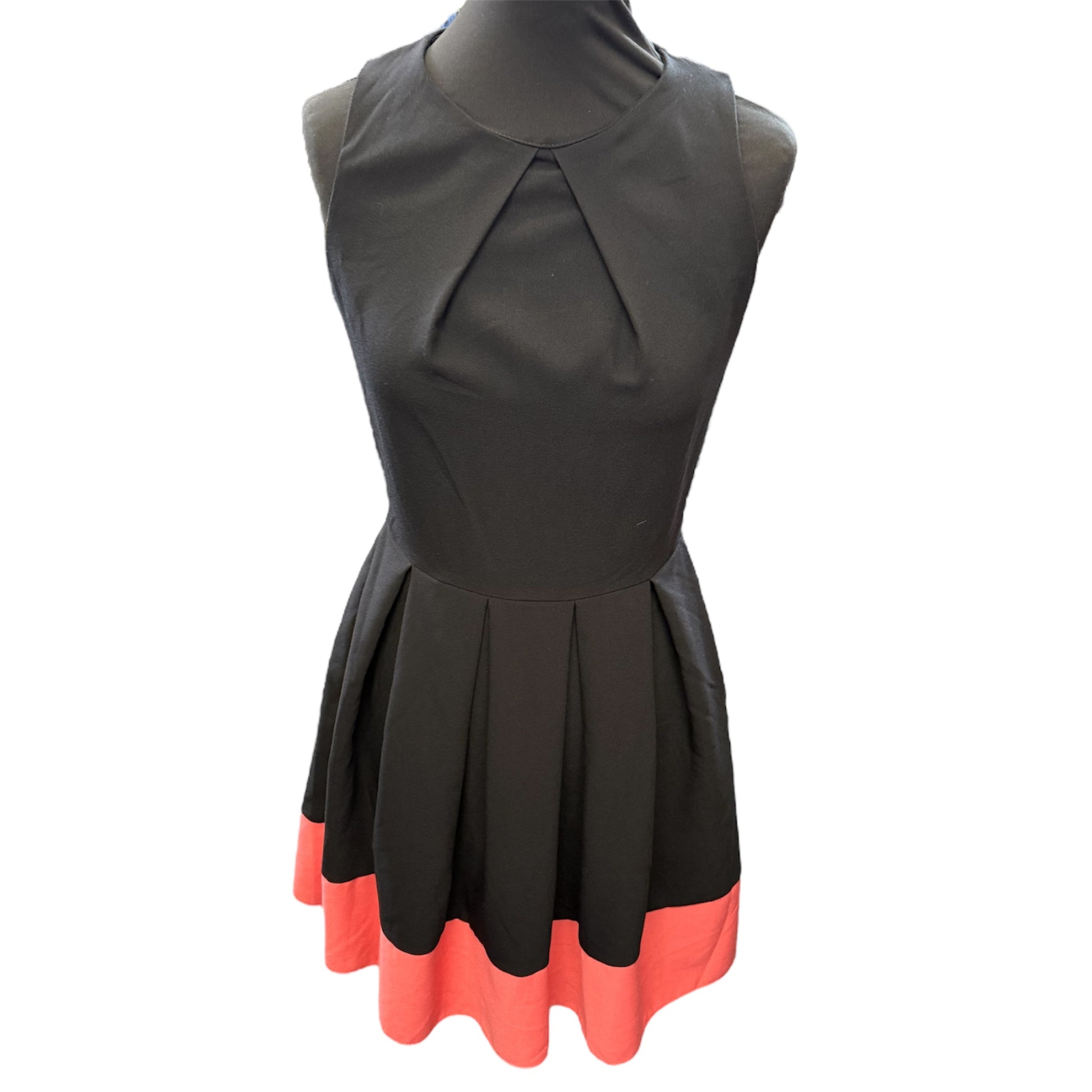 New look stripe bottom sleeveless skater dress