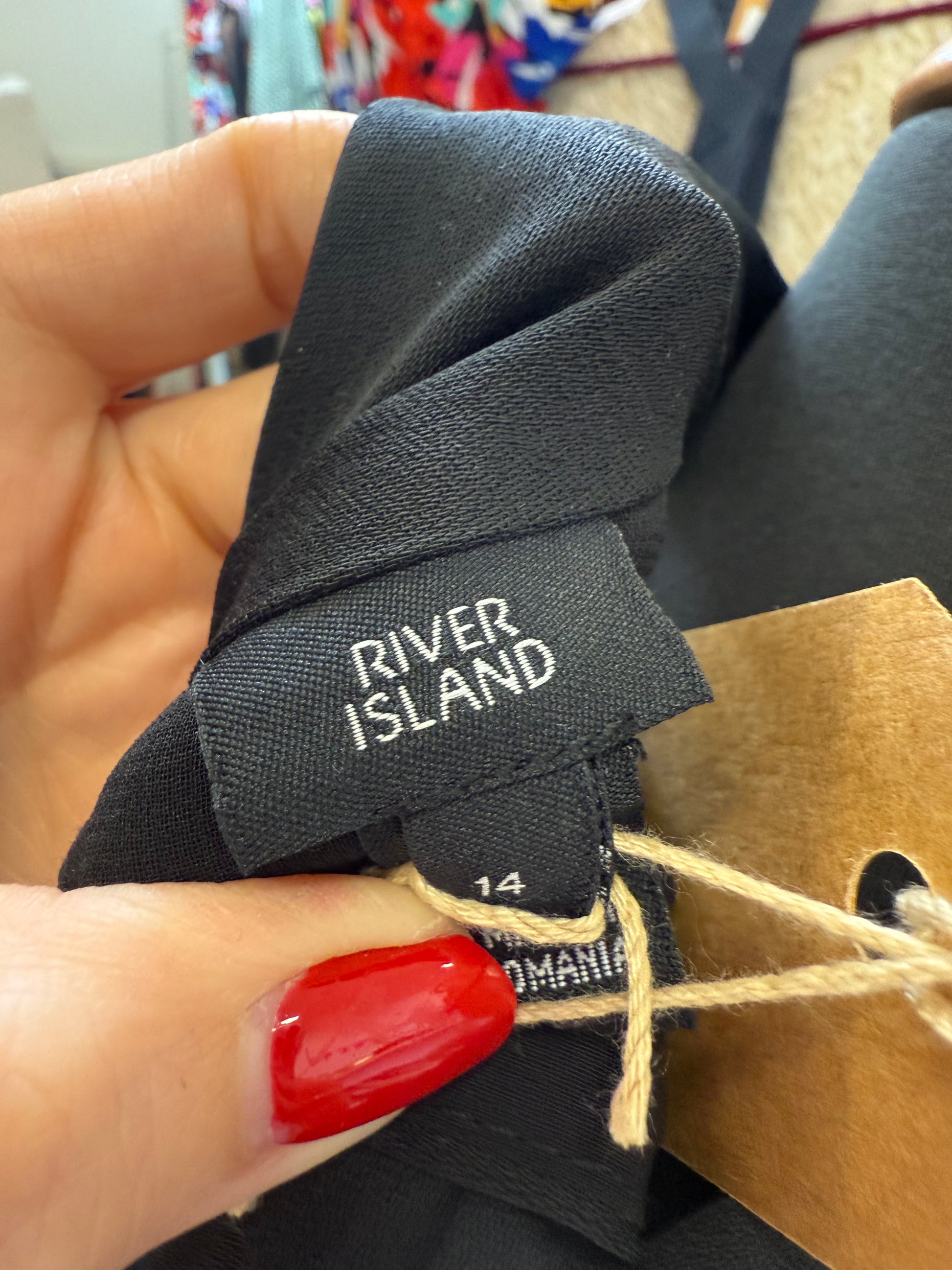 River Island halter neck sleeveless little black dress