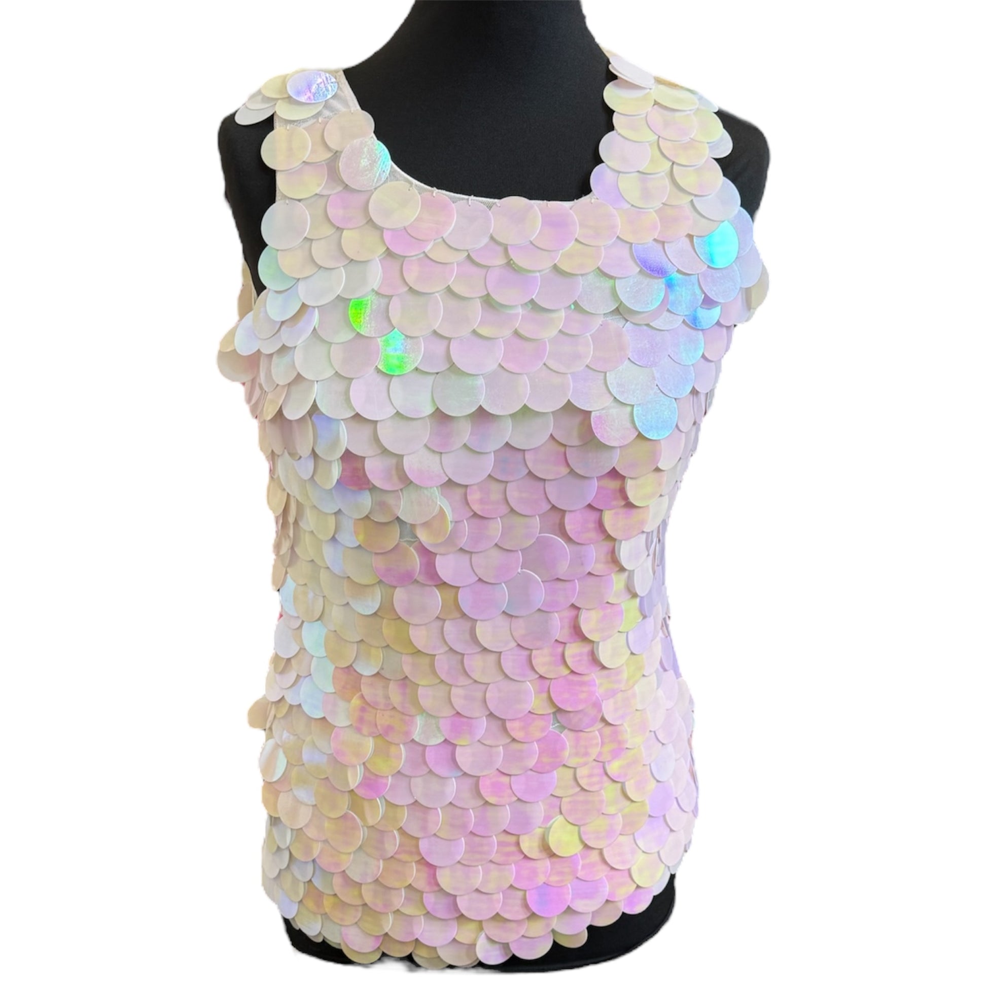 Brand new large sequin sequin top