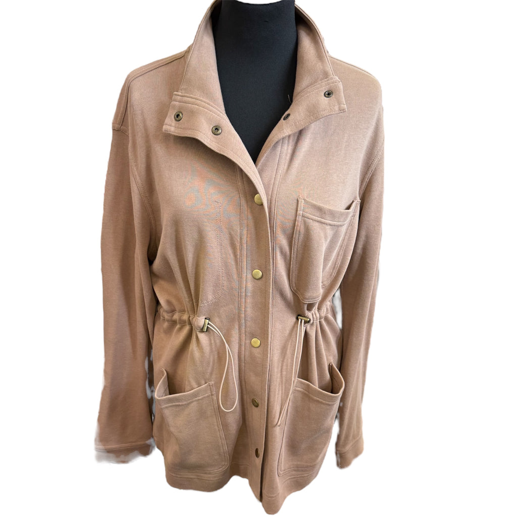 Next beige button toggle waist jacket