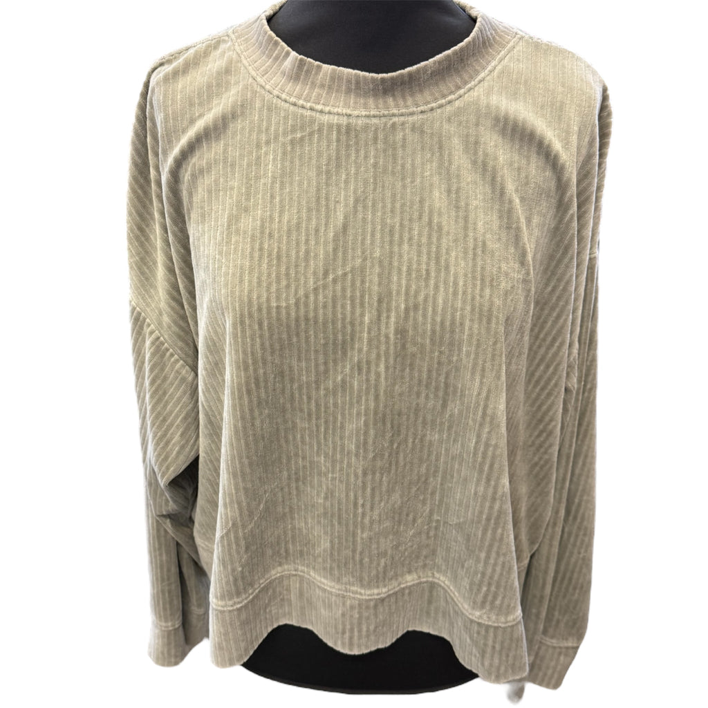 H&M stripe velour boxy jumper