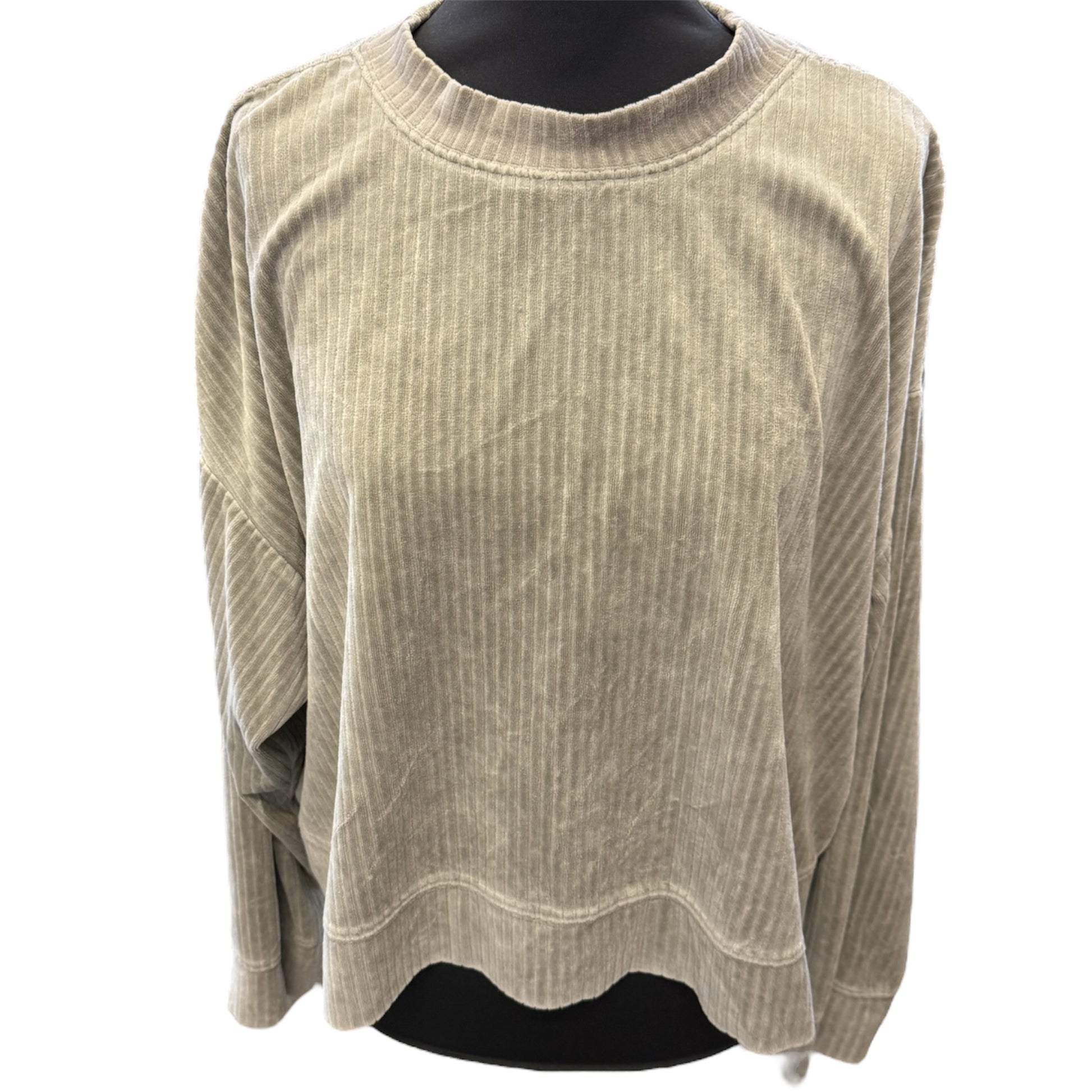 H&M stripe velour boxy jumper