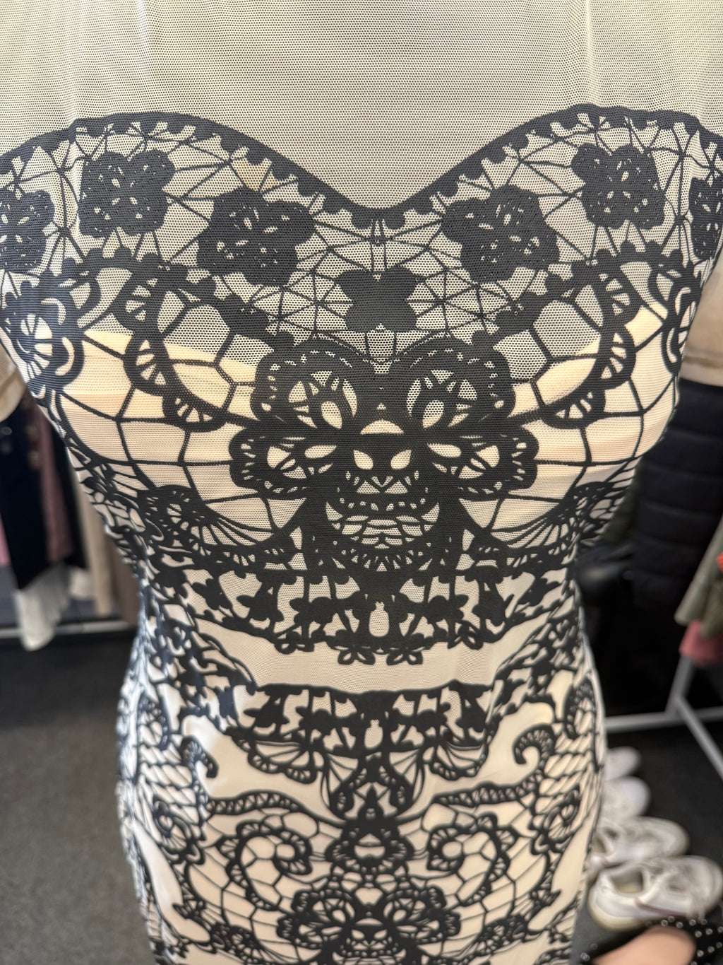 Amy Childs lace effect dress