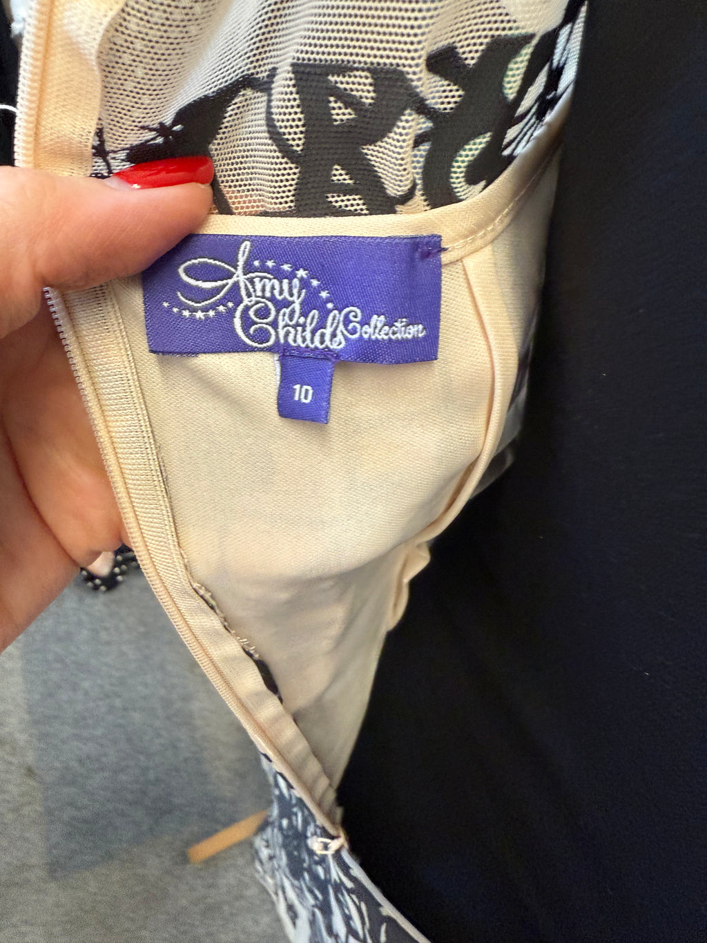 Amy Childs lace effect dress