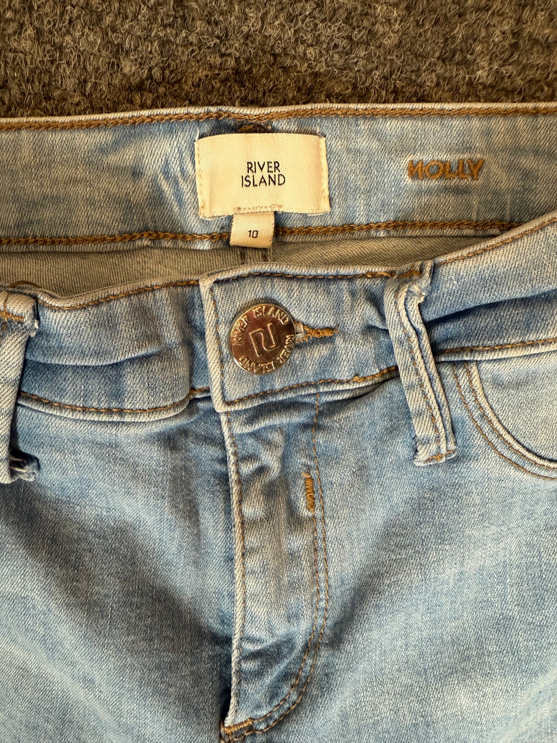 River Island Molly ripped skinny jeans