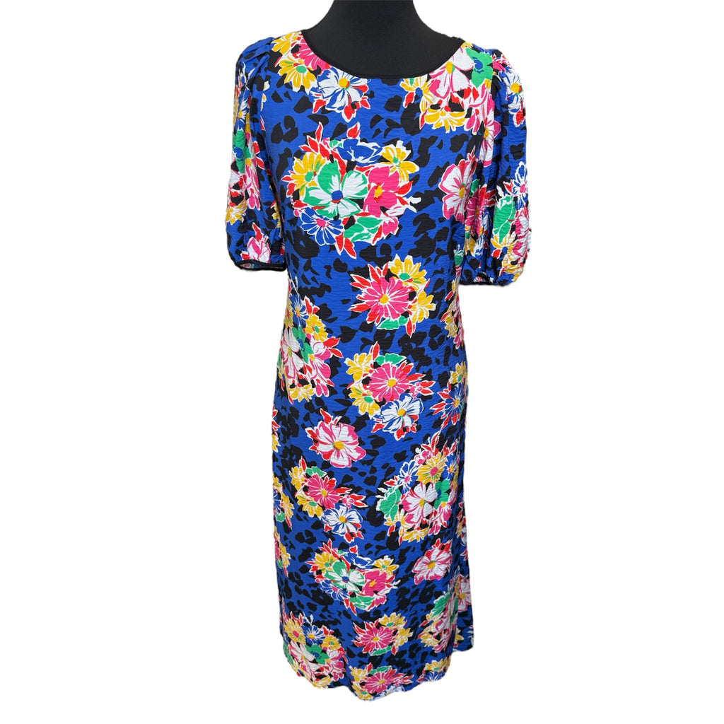 Everbelle tie back floral midi dress