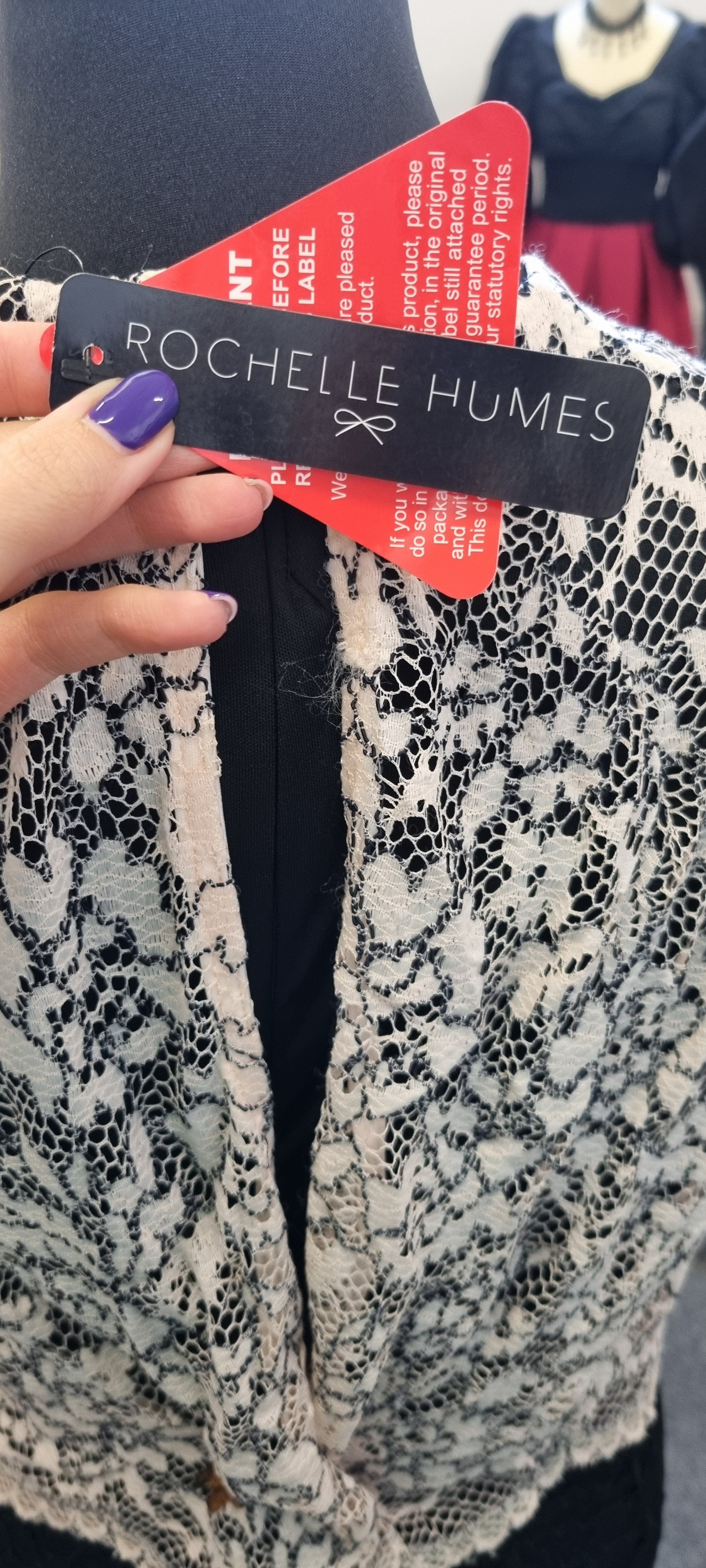 Rochelle Hulmes lace short sleeve dress (brand new with tags)