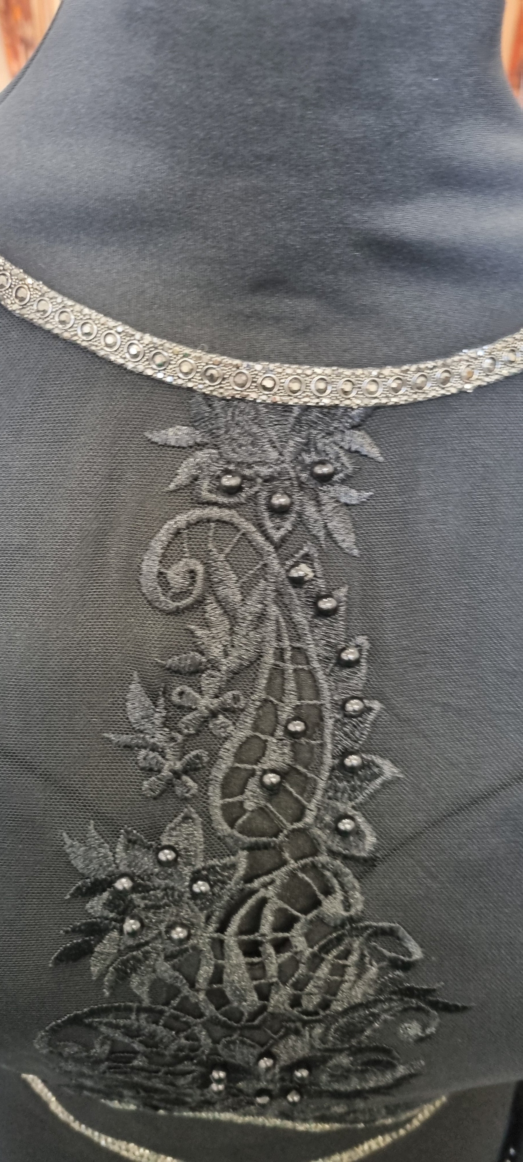 Lipsy Exclusive long sheer sleeve lace sequin & diamanté full length occasion dress (brand new with tags)